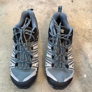 Salomon Women’s Gray and Black Trail Athletic Shoes